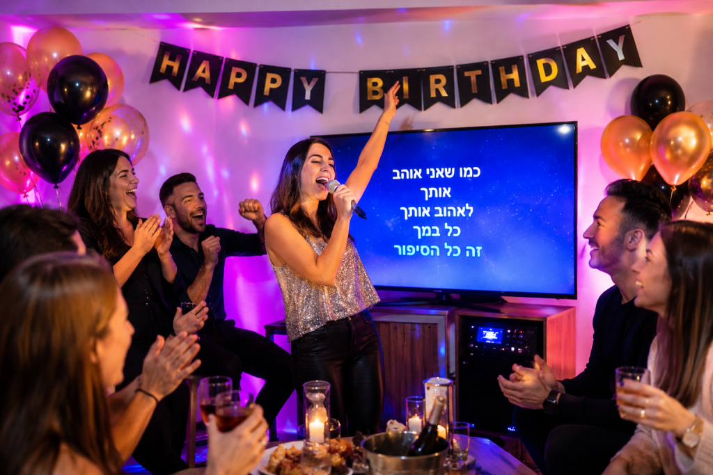 קריוקי לימי הולדת בוחרים ברקריוקי אביב דיין ושחר חן